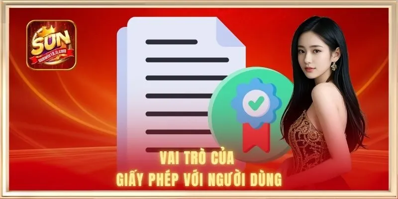 Vai trò của giấy phép với người dùng